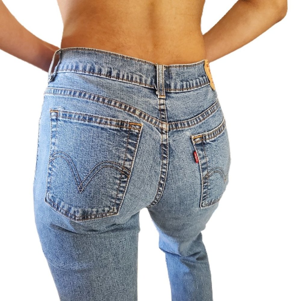 Vintage Levis High Rise Bootcut 550 Denim Jeans 12